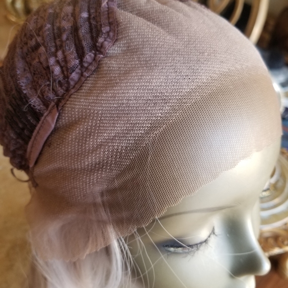 White Gray Beauty Lace Front Wig main image 11